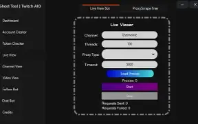 Bot De Viewers Twitch / Dois Programas