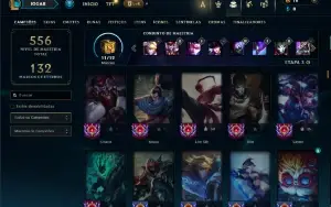 Prata 3 com TODOS os champs e 90 Skins ( Mais de 150 Jogos )