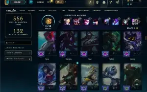 Prata 3 com TODOS os champs e 90 Skins ( Mais de 150 Jogos )