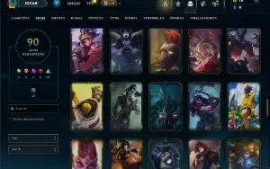 Prata 3 com TODOS os champs e 90 Skins ( Mais de 150 Jogos )
