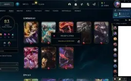 CONTA DE LOL COM 97 CHAMP E 81 SKINS