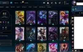 CONTA DE LOL COM 97 CHAMP E 81 SKINS