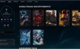 Conta Lol Diamante S8
