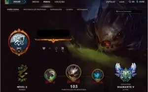 Conta Lol Diamante S8