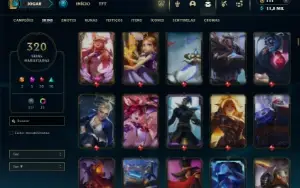 Ferro 2 com 150 Champs e 320 Skins + 20 Maestrias 7