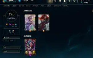 Ferro 2 com 150 Champs e 320 Skins + 20 Maestrias 7