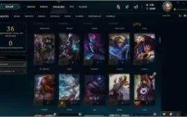 Conta LoL Platina IV + Aatrox Vitorioso + Ekko True Damage