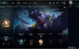 Conta LoL Platina IV + Aatrox Vitorioso + Ekko True Damage