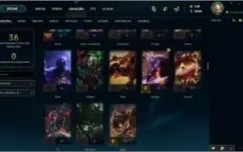 Conta LoL Platina IV + Aatrox Vitorioso + Ekko True Damage