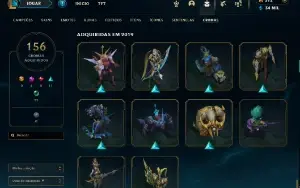 Vendo Conta De Lol de 2017 - Diamante- 660 Skins