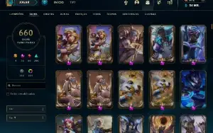 Vendo Conta De Lol de 2017 - Diamante- 660 Skins