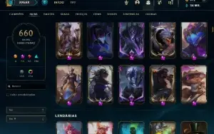 Vendo Conta De Lol de 2017 - Diamante- 660 Skins