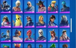 conta de fortnite com 79 skins e 70 picaretas