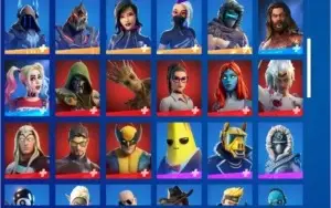 conta de fortnite com 79 skins e 70 picaretas