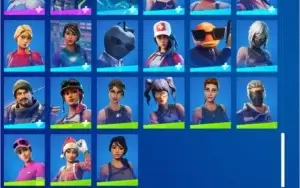 conta de fortnite com 79 skins e 70 picaretas