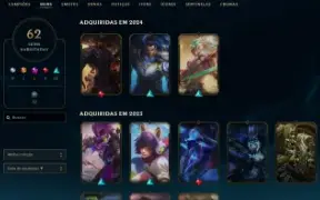 Conta Mestre 80% Win Rate / 62 Skins / Lvl 322 / Aberto A Of