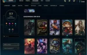 Conta Platina 25 skins