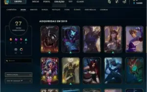Conta Platina 25 skins