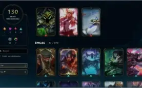 Conta de LOL 130 skins +110champs GOLD S6,PLATINA S7,GOLD S8