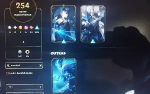Conta season 2 , mmr ouro, 254 skins e todos Champions.
