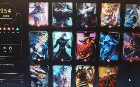 Conta season 2 , mmr ouro, 254 skins e todos Champions.