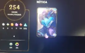 Conta season 2 , mmr ouro, 254 skins e todos Champions.