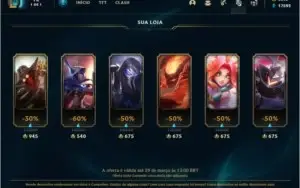 CONTA LOL MMR DIAMANTE NV204 QUASE TODOS OS CHAMPS 117 SKINS