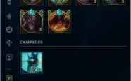 CONTA LOL MMR DIAMANTE NV204 QUASE TODOS OS CHAMPS 117 SKINS