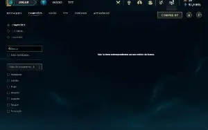 Conta LOL Full Champ Platina