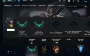 Conta Platina 1 com 40 Champs e 29 Skins