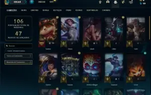 Conta Platina 1 com 40 Champs e 29 Skins