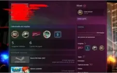 Conta steam com varios jogos, 1 vac ban no csgo