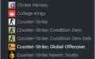 Conta steam com varios jogos, 1 vac ban no csgo