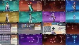Conta de Genshin Impact - Late game - Muitos personagens 5*