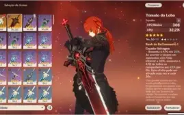 Conta de Genshin Impact - Late game - Muitos personagens 5*