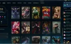 Conta de LOL, level 209 com 38 SKINS, super barata!!!