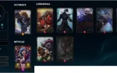 Conta lol lvl 489 platina 2 atualmente (ex d2) 91 skins