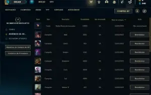 Conta Unranked com 21 Champs
