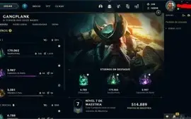 CONTA (EX OURO 4), COM 147 CAMPEÕES E 140 SKINS LVL 324