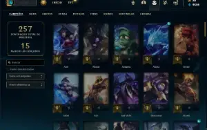Unranked com 85 Champs e 28 Skins