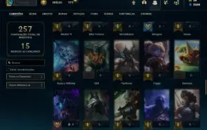 Unranked com 85 Champs e 28 Skins