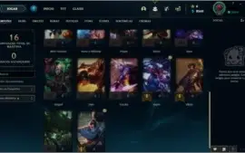 Conta LoL, Platina IV, 62% de WR