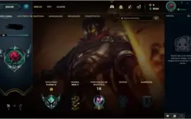Conta LoL, Platina IV, 62% de WR