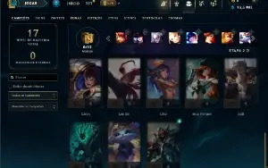 Diamante 4 com 23 Champs e 3 Skins ( SEM EMAIL CONFIRMADO )