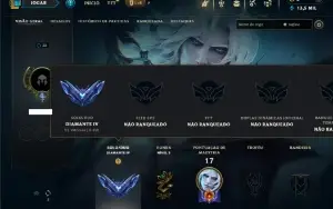Diamante 4 com 23 Champs e 3 Skins ( SEM EMAIL CONFIRMADO )