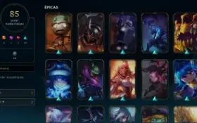 Conta League of Legends Full Acesso 85 Skins e Mais Espólios