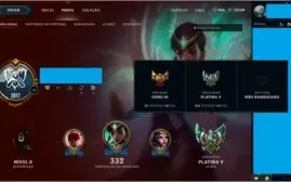 Platina 5 / 74 Campeões / 32 Skins (valendo 28.2k RP)