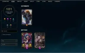 conta lol platina 1 75 pdl, 101 skins, emote e borda diamond