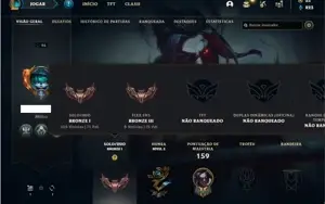 Conta bronze 1 com 62 Champs e 31 Skins + 2 Fragmentos