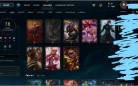 Conta League Of Legends Platina 78 skins (High Quality)